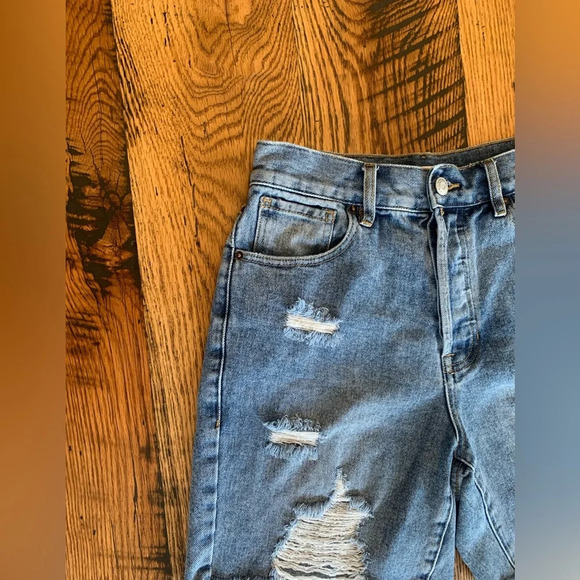 Pacsun denim shorts, jean, cutoffs, high rise boy shorts - Picture 4 of 7